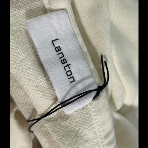 Lanston Halter Open Shoulders and Back Pullover Top/Sweatshirt Cream Size M - Picture 13 of 16